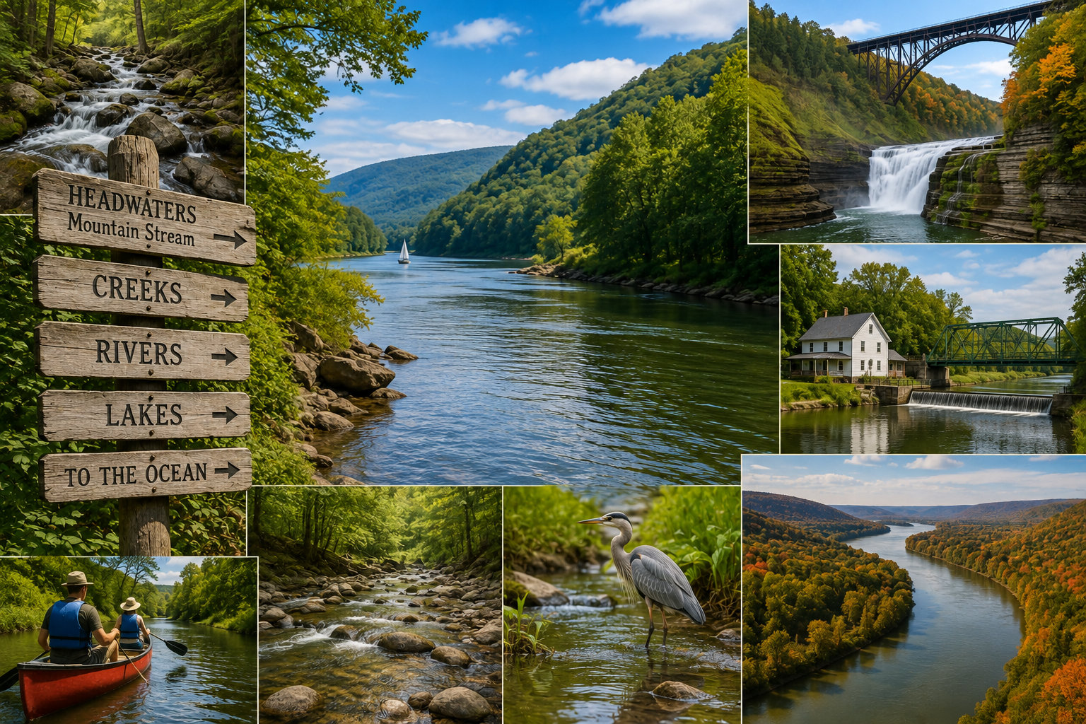 049 Rivers and Creeks in New York State: Following the Water