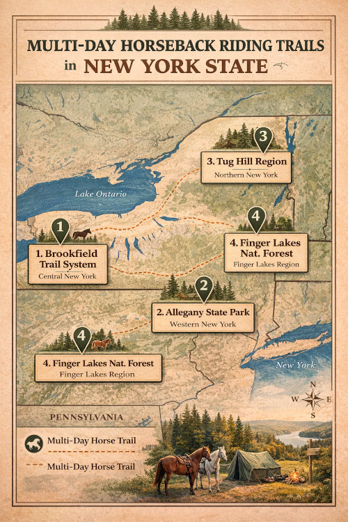 Multi-Day Horseback Riding Trails in New York State